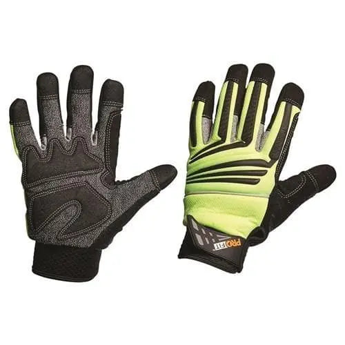 Pro Choice Hi-vis Yellow Cut 5 Mechanic Glove - PTYC PPE Pro Choice S